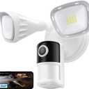 ieGeek Floodlight Camera, 5MP Outdoor Home Security Light with Cameras, 5G/2.4G WiFi Wired Flood Light Cam with Smart Motion Sensor/Siren, Color Night Vision, 2 Way Audio, 24/7 Record,Works w/Alexa