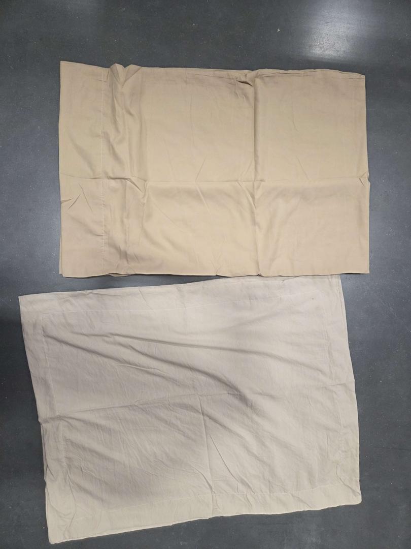 Pillow Covers, Size: 88" x 102" , 6pcs, Beige