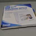 Dunwell Scrapbook Refill Pages 12x12, 50 Pack Super Heavyweight Sheet Protectors, Fits Standard 3 Ring 12x12 Scrapbooking Binders Like Pioneer and We R Memory Keepers, Paper Inserts Not Included