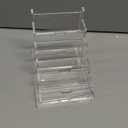 NIUBEE Clear Business Cards Holders 4 Tier Acrylic Card Holder for Business Cards, 4 Slots Business Card Display for Desk Counter, 300 Card Capacity, 1 Pack