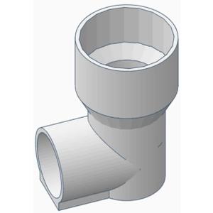 Dust Port Adaptor with 90 degree elbow  Fits 1 5/8OD Saw Dust Ports and 2 1/4 OD shop vac. (Compatible with DEWALT DWS715, DWS716, DWS779, DWS780 Miter Saws and CRAFTSMAN CMXEVBE17607 Shop vac)