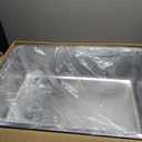 Homegroove XXXL Stainless Steel Litter Box, 28"x20"x8" Large for Big Cats