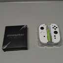 eXtremeRate DIY Replacement Shell (D-Pad Ver) Buttons for Joycon 2, Custom Full Set Housing + Decorative Strips + Middle Bracket + Buttons for Nintendo Switch 2 Controller - Deluxe Version - White