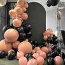 Voircoloria 130pcs Peach Balloons Different Sizes 18" 12" 10" 5" Pastel Orange Latex Balloon Garland Arch Kit for Birthday Baby Shower Graduation Wedding Gender Reveal Anniversary Party Decorations