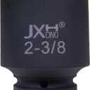 1" Drive 2-3/8" Impact Socket, 6-Point, Heat Treated Cr-Mo Alloy Steel