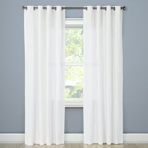 White Curtain 1 PC 3"x8"