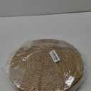 Round Woven Placemats 12 inch Set of 8 - Boho Rattan Placemats Natural Water Hyacinth Placemat, Farmhouse Weave Place Mats, Rustic Braided Wicker Table Mats for Dining Table,Home,Wedding