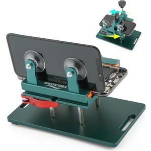 Phone Screen Separator Opener Clamp for iPhone Screen Opener LCD Removal Tools with Suction Cup Heating Free 360 Rotatable Fixing Clamp for Samsung Huawei Display Opening Repair Tool Kit