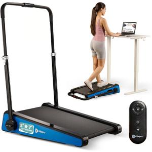 LifePro PacerMini Compact Walking Pad Treadmill with Incline Under Desk Walking Treadmill for Home Mini Apartment & Office Portable Low Profile Quiet Electric with Remote Control & LED Display