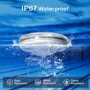 COXSENI Solar Floating Pool Lights with Remote, 4 Pack | RGB LED, IPX7 Waterproof, 12 Modes, 3 Timers, for Bathtubs, Patio, Garden & Party Decor