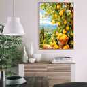 2 x Clendo Lemon Paint by Numbers Kits for Adults, DIY Lemon Tree Adult Paint by Number Kits on Canvas, Digital Oil Number Painting for Home Decor (16x20 Inch), Frameless