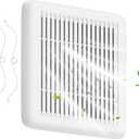 11.5" x 12" Bathroom Fan Grille Cover Compatible with Bro-an-Nu-Tone FGR300 Replacement Grille Cover for Bathroom Ventilation Fans Fits Roomside Series Bathroom Ventilation Fan