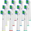 Replacement Toothbrush Heads Compatible with Oral B, 12 Pack Electric Toothbrush Heads Medium Bristles for Deep Cleaning, Soft Brush Heads Compatible with Oral B 7000/Pro 1000/9600/500/3000/8000