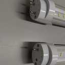 Fluorescent Light Bulbs 48 inch T8 LED Bulbs 4 Foot Type A+B,24W 3200LM 6500K Clear Cover Super Bright, Single and Double End Powered,T8 T10 Fluorescent Bulbs Replacement, 2Pcs