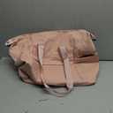 Pritent Travel Duffle Bag, Waterproof Weekender Overnight Hospital Bags for Women Men with Toiletry Bag Lightweight Carry on Personal Item Duffle Gym Bag for Travel, Airplanes, Sports, Pink (Large)