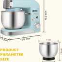 Kitchen in the box Stand Mixer,3.2Qt Small Electric Food Mixer,6 Speeds Portable Lightweight Kitchen Mixer for Daily Use with Egg Whisk,Dough Hook,Flat Beater