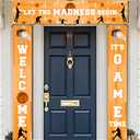 AIBIIN 3PCS Basketball Decorations Banner Let The Madness Begin Fence Cover Hanging Welcome It's Game Time Porch Sign for Basketball Sports Party Supplies Indoor Outdoor