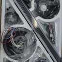 ZMISHIBO 52" Ceiling Fans with Lights, Black Modern Ceiling Fan with Remote, Farmhouse Indoor Ceiling Fan with Dual Finish Blades, Quiet & Strong Motor, Bright LED Light.