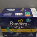 Pampers ZZZ Overnight Diapers, Size 3 (16-28 lbs), 116 Count, Nighttime Protection Disposable Baby Diaper, Night Time Leak and Skin Protection
