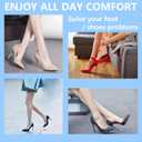 6 x Domejo Heel Pads for Loose Shoes  4 Pairs Self-Adhesive Heel Grips, Anti-Slip Shoe Inserts, Blister Prevention Cushions, Comfortable Heel Protectors for Men and Women (Black)