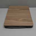 ZEAPTAC Lap Desk with Pillow Cushion, Portable Bed Desk, Fits up to 15.6 inch Laptop, Lap Stand for Bed & Couch & Carpet, Book/Tablet/Drawing Board Stand - Dark Brown Wood (Medium)