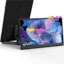 15.6inch Wireless Portable Monitor, FHD 1080P IPS Display USB-C HDMI Travel Monitor with Foldable Stand,G-Sensor & Speakers,Plug&Play,External Monitor for Laptop PC Phone PS4/5 Xbox Switch