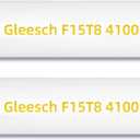 F15T8/CW 15W 18" T8 Fluorescent Linear Tube Bulb 1.5 Feet Cool White Light 4100K G13 Base 2 Pack