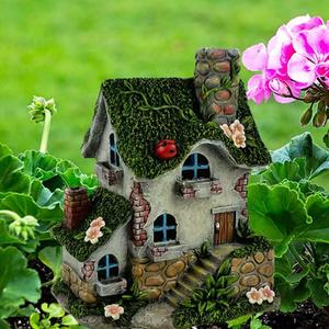 House Acrylic Garden Stake, Indoor and Outdoor Garden Acrylic Decoration, Idea Gift for Flower Potted Ornament and Landscape Beautification, Suitable for Courtyards and Lawn
