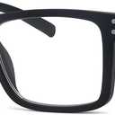 Eyekepper Oversized Reading Glasses Square Large Frame Readers for Men and Women (Black)