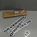 3D Raised and Strong Adhesive Decals Letters Compatible for 2012-2025 Silverado LT 1500 2500Hd 3500Hd (Matte Black)