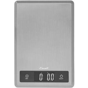 Escali T115S Ultra Thin Kitchen, Office, Herb Scale, Tare Functionality, LCD Digital Display, 11lb Capacity, Silver