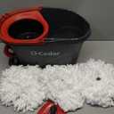 O-Cedar EasyWring Microfiber Spin Mop & Bucket Floor Cleaning System + 2 Extra Refills, Red/Gray