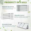 24x8 Return Air Grille, Vent Cover Grill for Sidewall & Ceiling