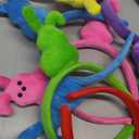 Easter Bunny Headbands, 6 Pack, Plush Rabbit Ears, Assorted Colors