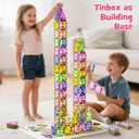 Magnetic Tiles for Kids Ages 4-8, Holiday Building Set with Diamond Surface & Metal Storage Box, 60PCS STEM Learning Toys, Educational Building Gifts for 3-8 Year Olds