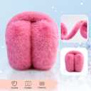 PIGBENGO Foldable Ear Muffs for Women Cold Weather Fluffy Earmuffs Winter Warm Headband Cute Slouchy Ear Warmers