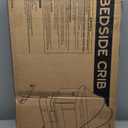 Baby Bassinet, 3 in 1 Bedside Bassinets for Baby, Bassinet Bedside Sleeper with Wheels, Adjustable Height with Rocking Mode, Breathable Mesh, Storage Basket, Easy Assemble & Folding (Dark Gray)