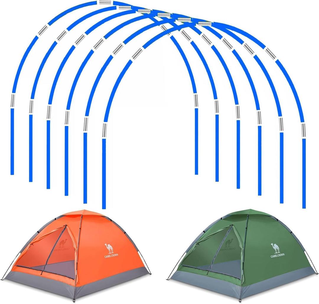 DIY 17 in, 36 Packs Long Approximately 52ft, Diameter - 6.5mm Tent Pole, Replacement, Plant Grow Tunnel Telescopic RodSuitable for All Kinds of Outdoor Camping Tent