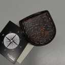 Be Strong and Courageous (Joshua 1:9) Brass Compass with wooden Box-Engraved Scripture Prayer Compass Religious Gift for Men & Women - Baptism, Confirmation, Communion Compass for Boys Graduation Gift