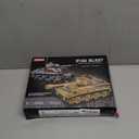 WW2 Army Tank Toys Building Kit Compatible with Lego, Create a German Tiger & an American M4 Sherman Models with 1184 Blocks, Great Military Toy Gifts for Boys, Kids Age 8-14