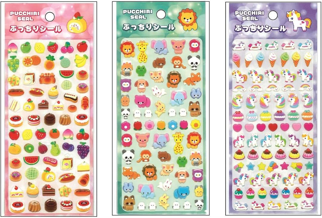 Lemon Seal, Plump Seal, 3 Patterns x 4 Sheets, 887406x12 Set