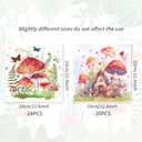 3 x Mushrooms Floral Napkins Disposable Tea Party Fairy Mushrooms Paper Napkins | 44Pcs Tea Party Fairy Mushrooms Paper Napkins Wildflower Fairy Flower Birthday Party Baby Bridal Shower Decorations