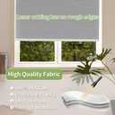 Pesalco 100% Blackout Roller Shades for Indoor Windows with Thermal Insulated Fabric UV Protection Privacy Window Shades for Living Room, Home and Office White 44" W x 72" H