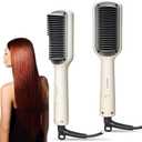 Hair Straightening Brush Comb, Electric Hair Straightener Hot Comb Professional Electric Hairs Accessories Brush for Teen Girl Woman Gifts