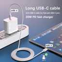 iPad Charger Fast Charging 10ft USB-C Cable & 20W USB-C Charger Block 2-Pack for Apple iPad A16/11th/10th/Pro 13/12.9/11/Air/Mini A17 Pro, iPhone 17/16/15 Series, White