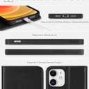 TUCCH Wallet Case for iPhone 12 Pro/iPhone 12 5G, Premium PU Leather Flip Folio Cover with Card Slot, Stand Book Design [Shockproof TPU Interior Case] Compatible with iPhone 12/12 Pro 6.1-inch, Black