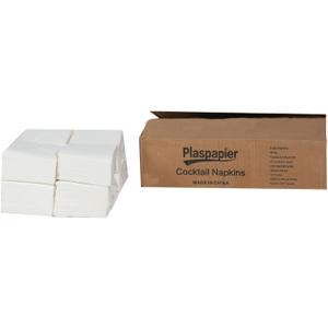 Cocktail Napkins Bulk 1200 Count - 2-Ply White Beverage Napkins (4.5x4.5") - For Wedding, Bar, Party & Daily Use - Pack of 12 Bags