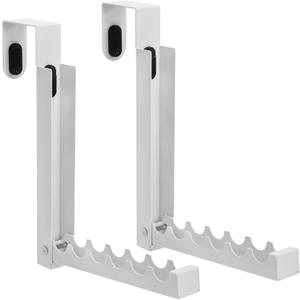 Coloch 2 Pack Over The Door Hanger for Cloth, Z-Shaped Cloth Drying Rack Space Saving Coat Hanging Hook 6 Ridges Towels Storage Hanger for Small Space, Bedroom, Bathroom
