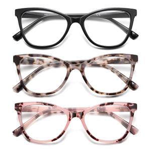 LKEYE Reading Glasses Women Cat Eye Blue Light Computer Readers Stylish Spring Hinge Designer Fashion Cute Eyeglasses LK6094
