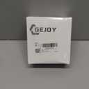 Gejoy Pink Flamingo Mini Christmas Tree Topper 4 Inch with Artificial Fluffy Feather LED String Lights Light up Miniature Pink Christmas Home Decorations for Small Xmas Tree Ornaments Holiday Party